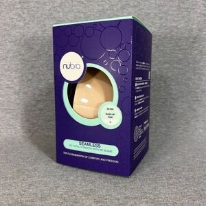 NuBra Adhesive Seamless Push Up Bra FAIR C Molded Pads Backless Strapless Formal